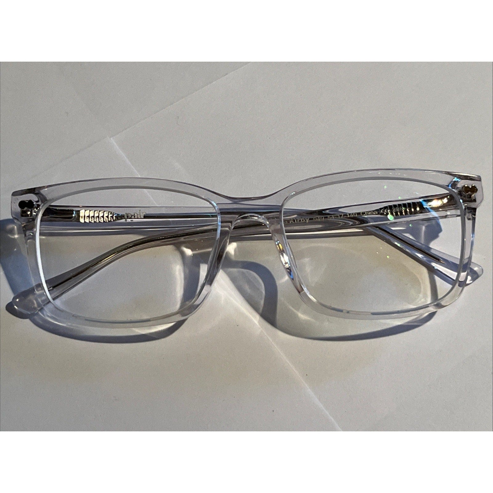 Pair The Kirby Clear Square 049 Eyeglasses Frames 54-17-140 Mens Womens