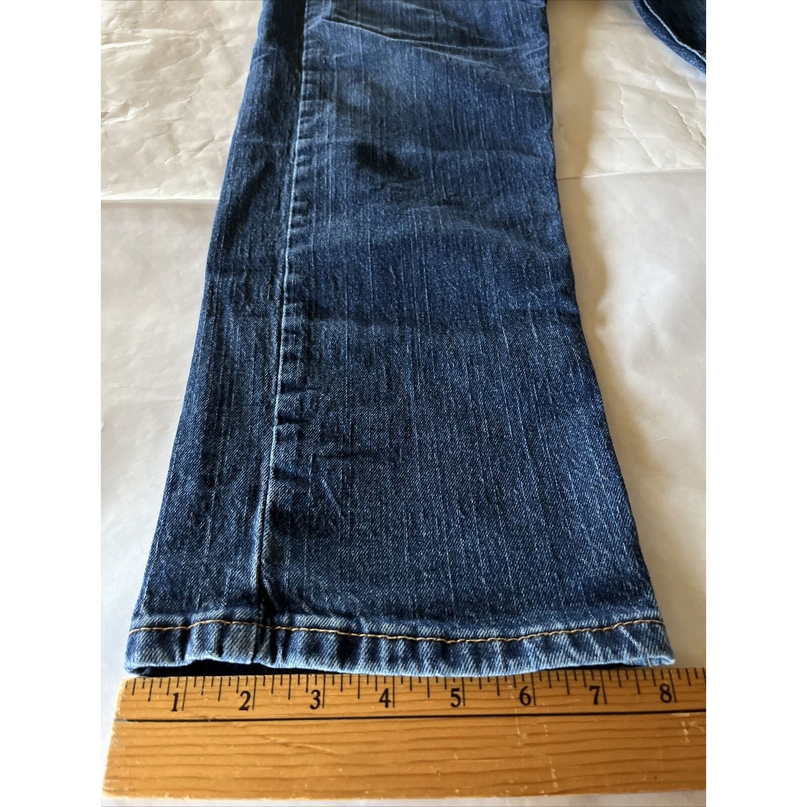 Levi's 505 Jeans Men's 36x30 Dark Wash Denim Pants Cotton Blue Outdoor Travel