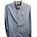 Eddie Bauer Men’s Blue Striped Shirt XLT Cotton Long Sleeve Button Up