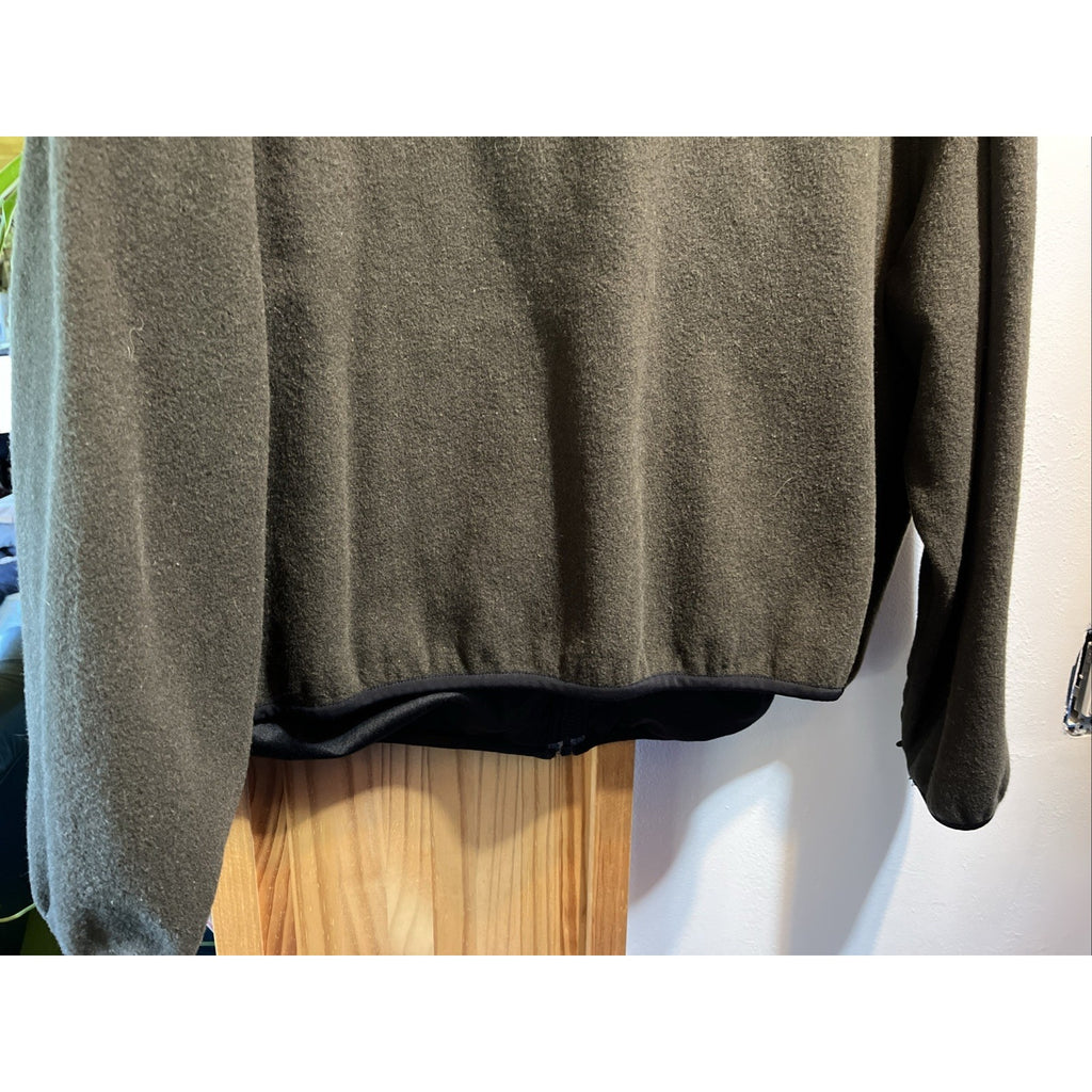 Woolrich Vintage Moleskin Jacket Men’s XL Olive Green LS Wool Blend Full Zip