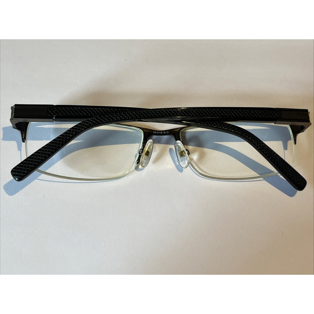 CHESTERFIELD CH 45XL 0JVW BLACK GUNMETAL AUTHENTIC EYEGLASSES 56-18-145 Half Rim
