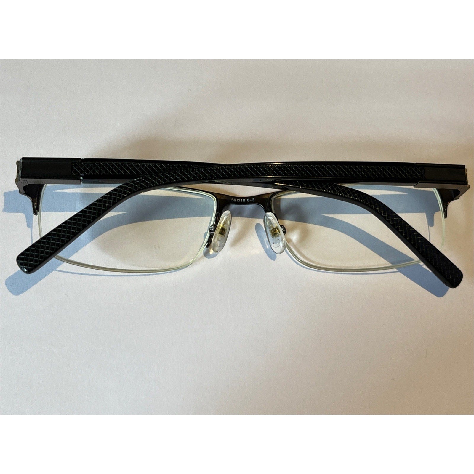 CHESTERFIELD CH 45XL 0JVW BLACK GUNMETAL AUTHENTIC EYEGLASSES 56-18-145 Half Rim