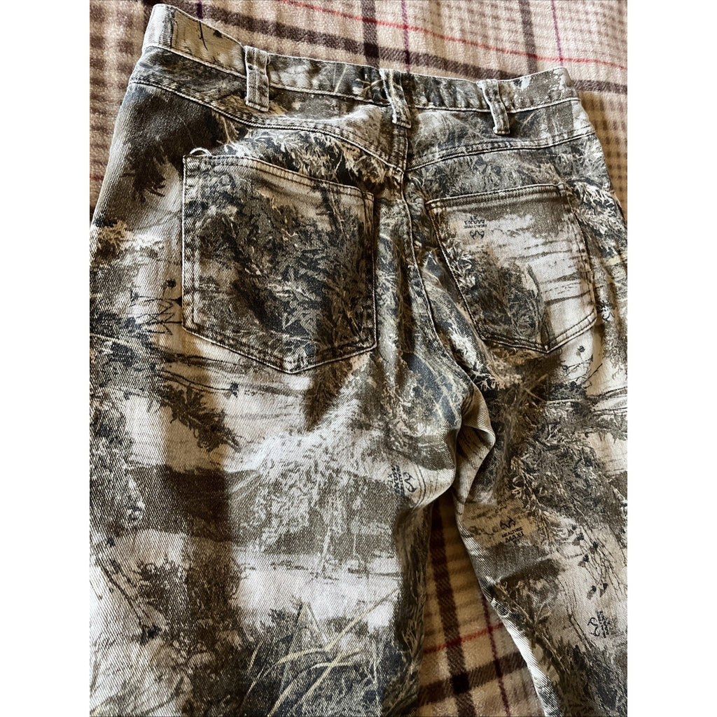 Vintage Realtree Camo Pants Denim Men’s 36x30 Hunting Hiking Cotton Spandex