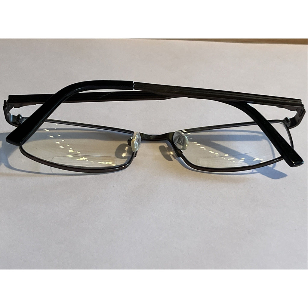TIMEX EYEWEAR L056 Silver BLACK 56-17-145 FLEX HINGE EYEGLASSES TD82