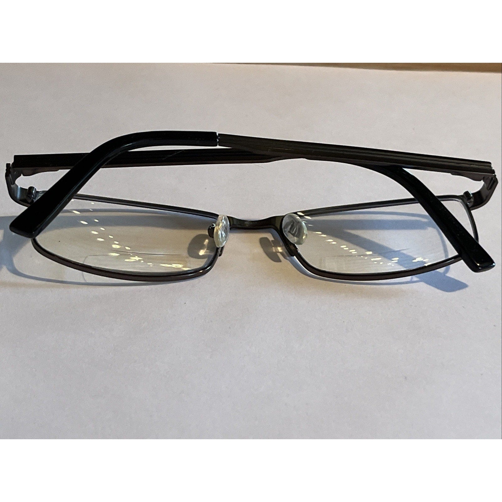 TIMEX EYEWEAR L056 Silver BLACK 56-17-145 FLEX HINGE EYEGLASSES TD82