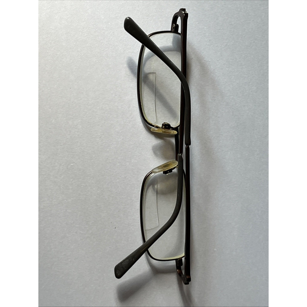 Vintage U.S. Safety Eyeglasses Mens Elite 50-19-140 Dark Matte Brown NR01