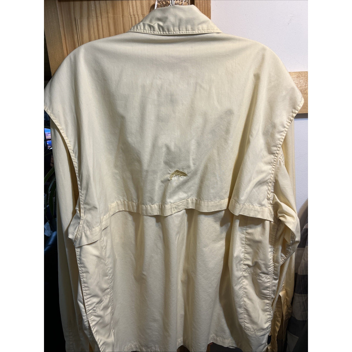 Simms Shirt Men’s Size XL Outdoor Fishing Button Up Long Sleeve Zip Pockets