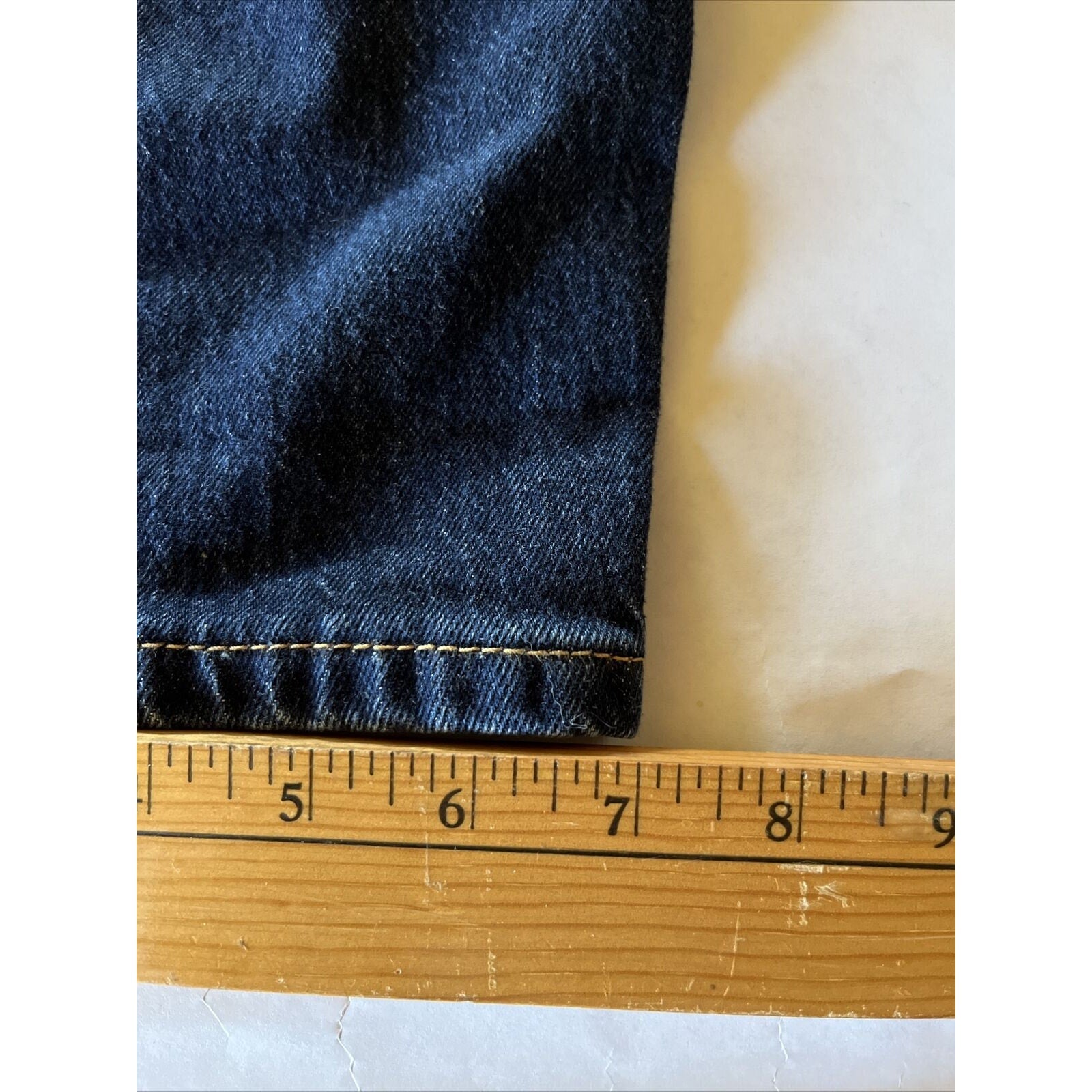 Levis 502 Mens Jeans Size 33x30 Dark Wash Blue Regular Taper Fit Leg Stretch EUC