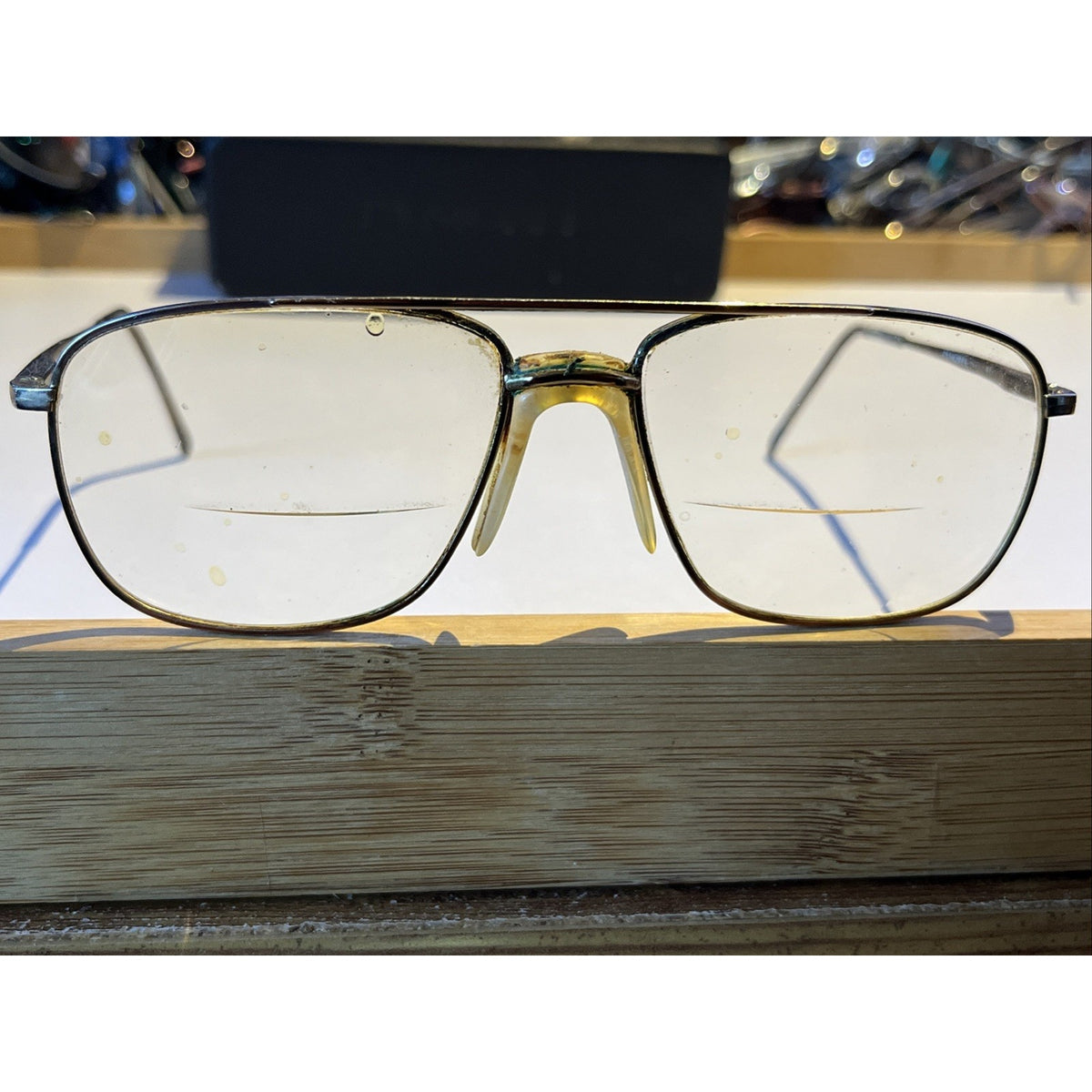 Morel Eyewear Vintage Eyeglasses 56-16-145 France Metal Aviator Frames Only