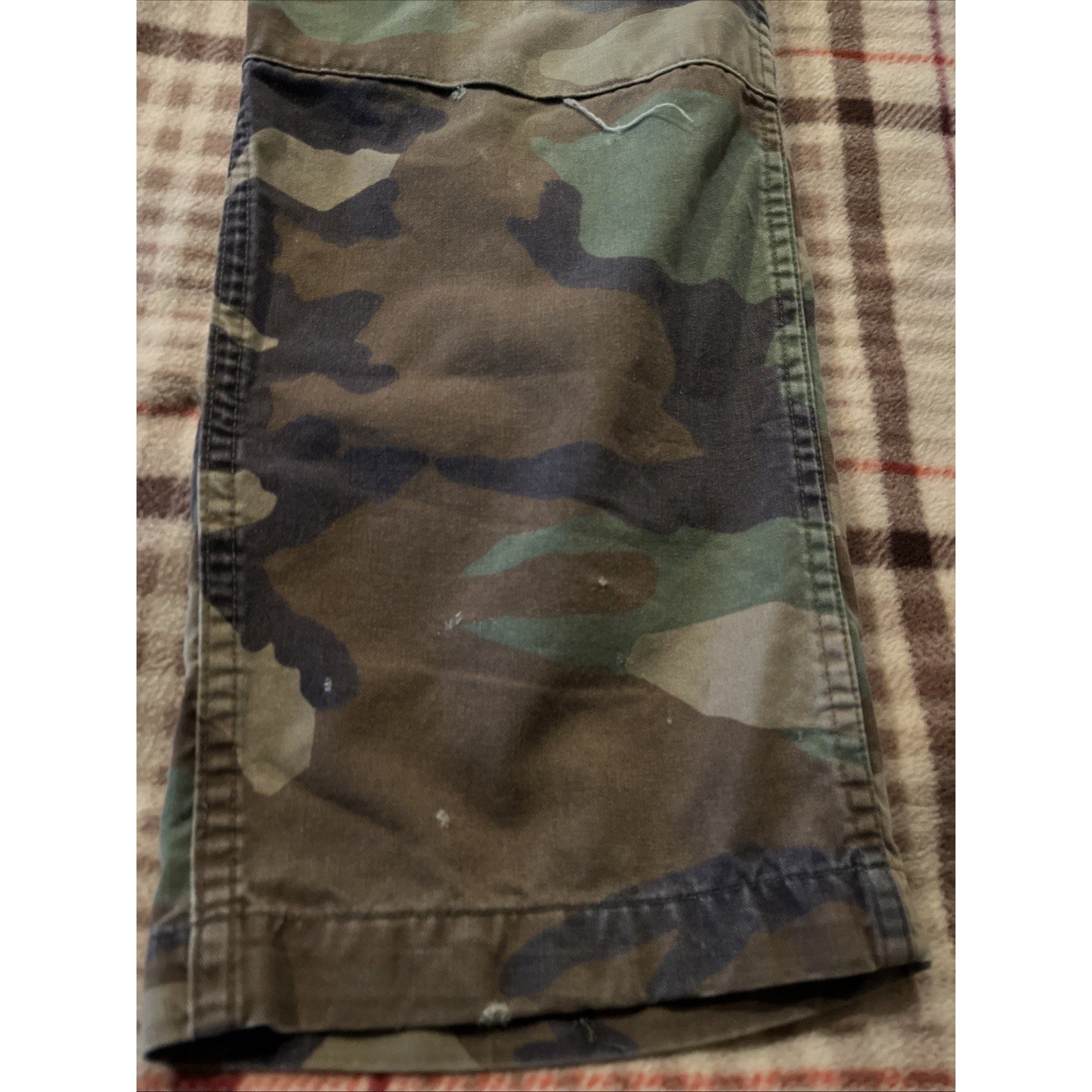 Vintage Woodland BDU CAMO Combat Military Fatigue Pants Men’s 32x32 Camoflauge