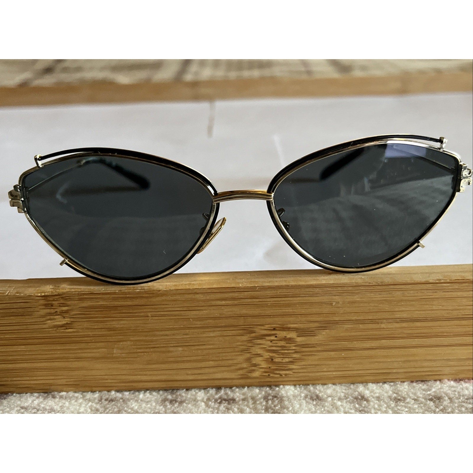 TORY BURCH TY 6103 BLACK GOLD AUTHENTIC FRAMES EYEGLASSES 55-16-140 3N