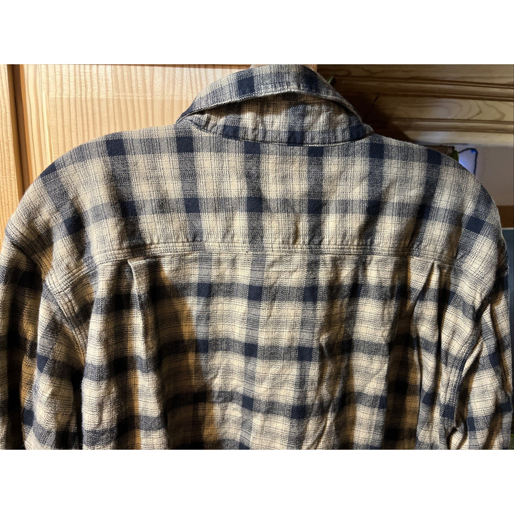 Carhartt Shirt Mens L Brown Plaid Outdoor Relaxed Fit Button Workwear Western