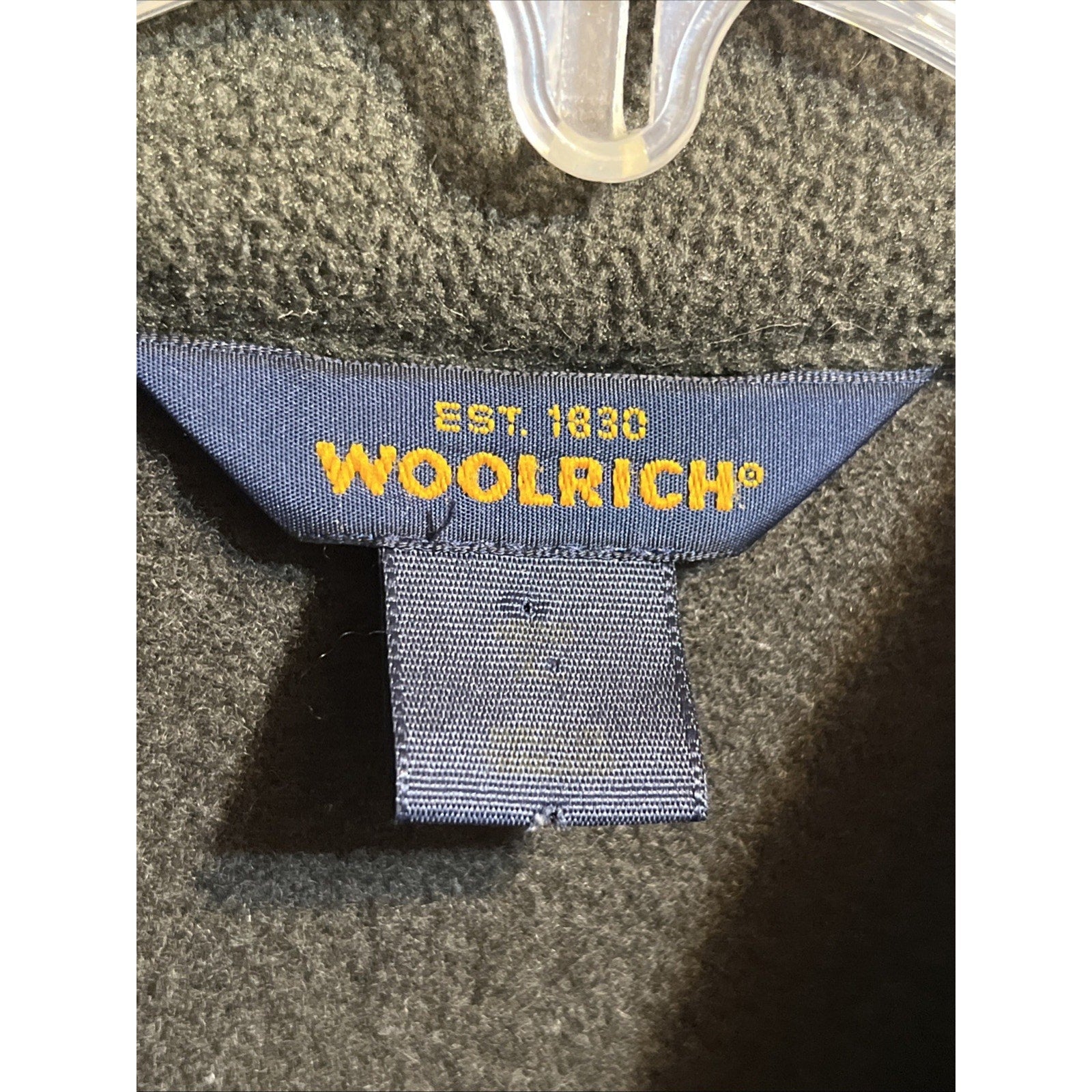 Woolrich Vintage Moleskin Jacket Men’s XL Olive Green LS Wool Blend Full Zip