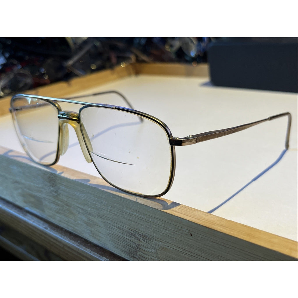 Morel Eyewear Vintage Eyeglasses 56-16-145 France Metal Aviator Frames Only