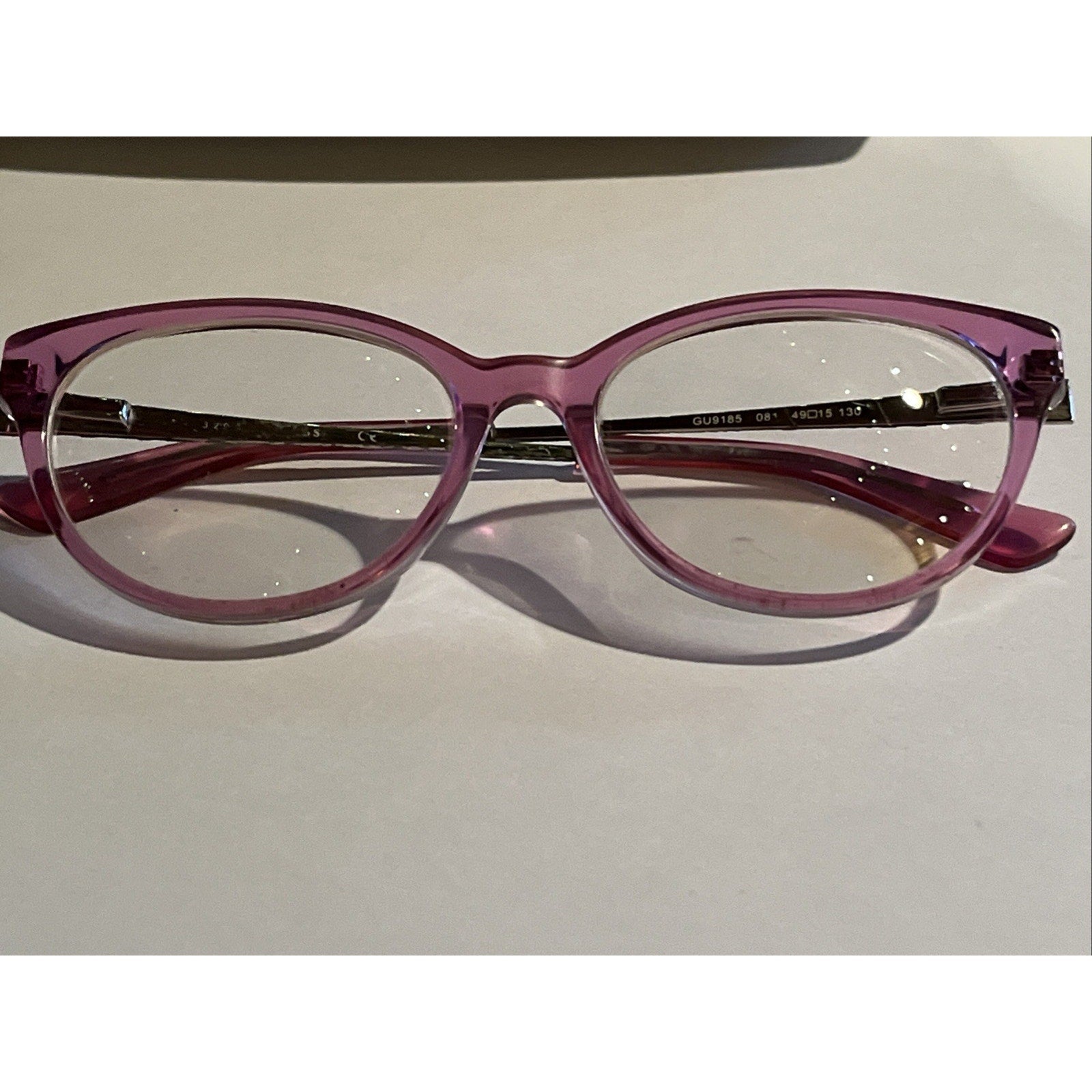 GUESS GU9185 081 Crystal Pink Womens Optical Eyeglasses 49-15-130 FRAMES ONLY
