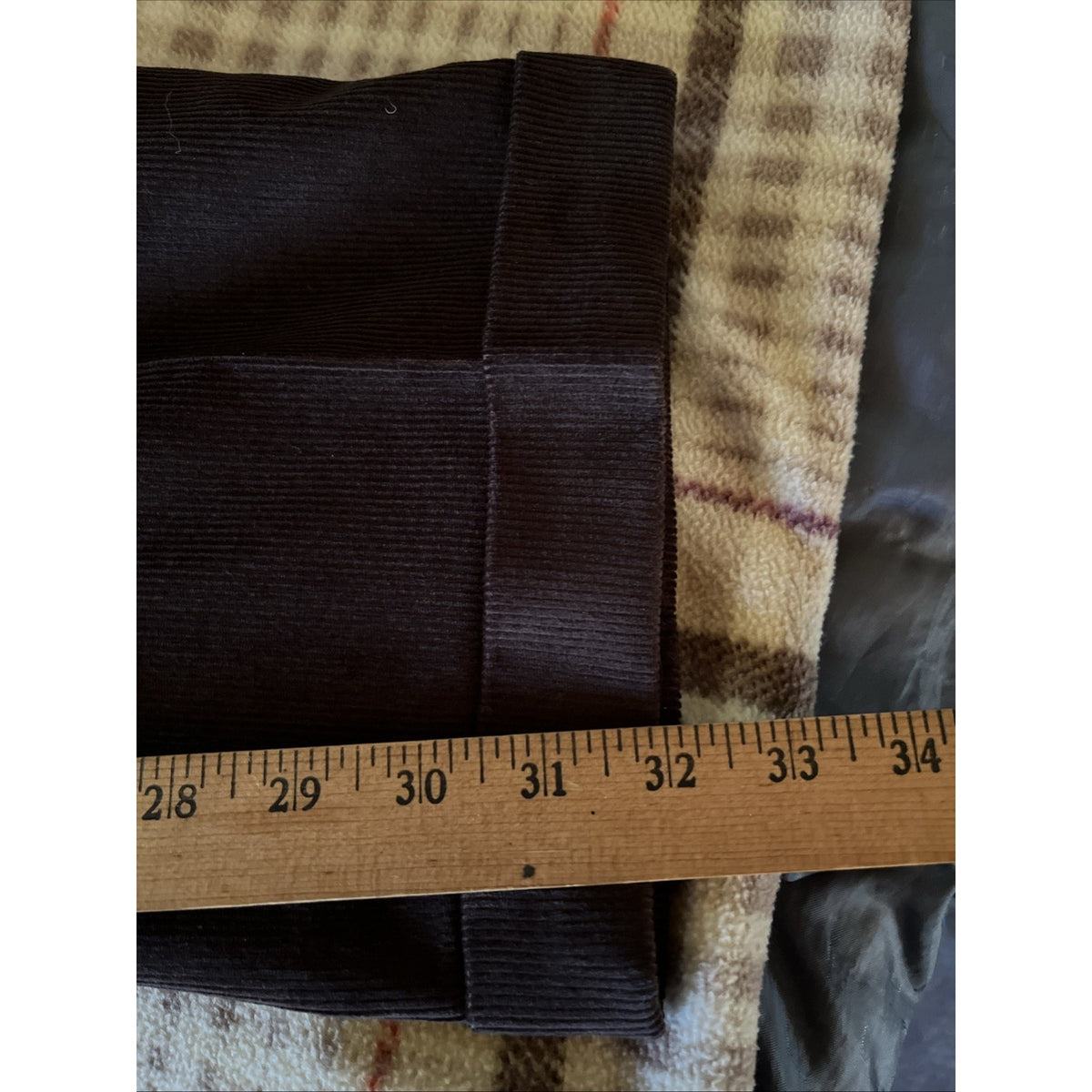 NEW MENS RALPH LAUREN DARK BROWN CORDUROY FLAT FRONT PANTS SIZE 38X32