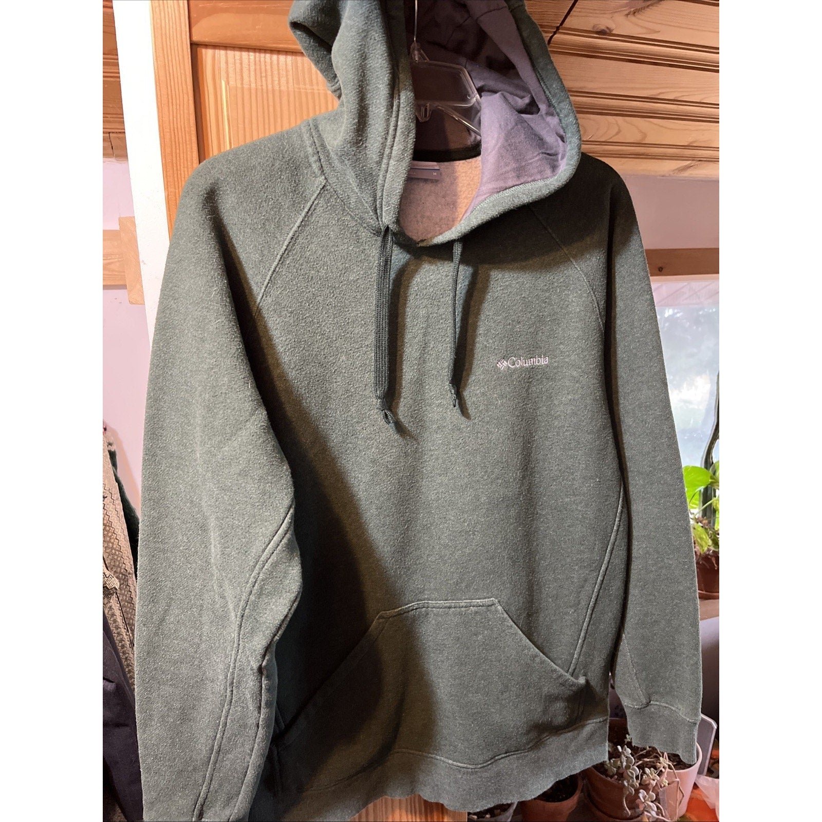 Columbia Hoodie Mens M Green Everyday Adventure Pullover Outdoor Long Sleeve