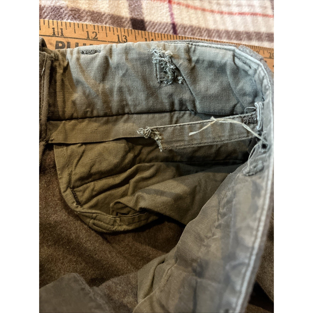 POST WW II GERMAN BUNDESWEHR WINTER WOOL GREEN PANTS SPORTRA ARNSTORF 34x30 VTG