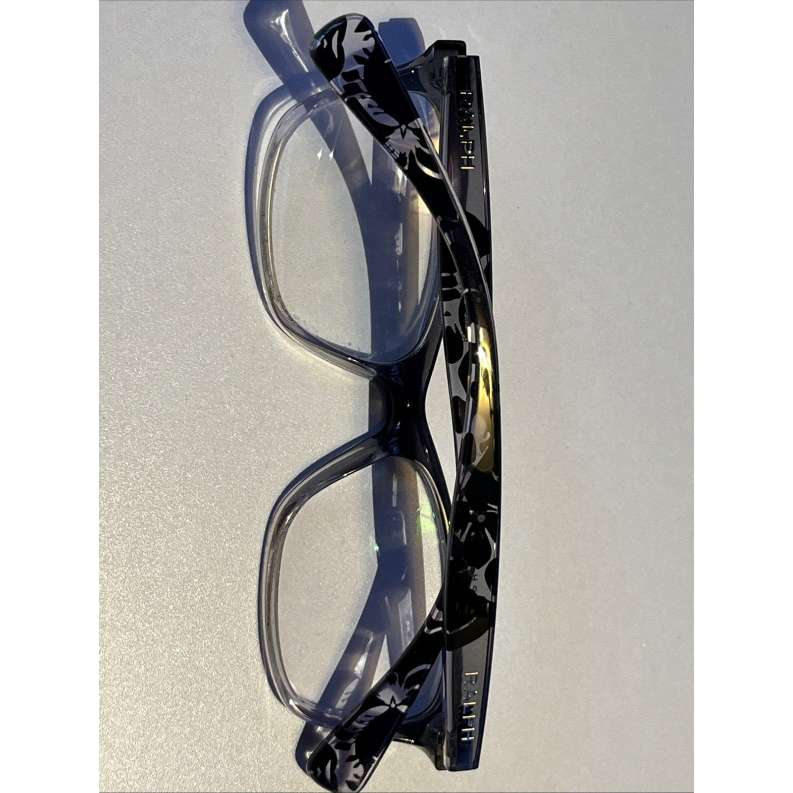 Ralph Lauren Eyeglasses Womens Grey Ombre Floral RA7071 1511 52-16-140