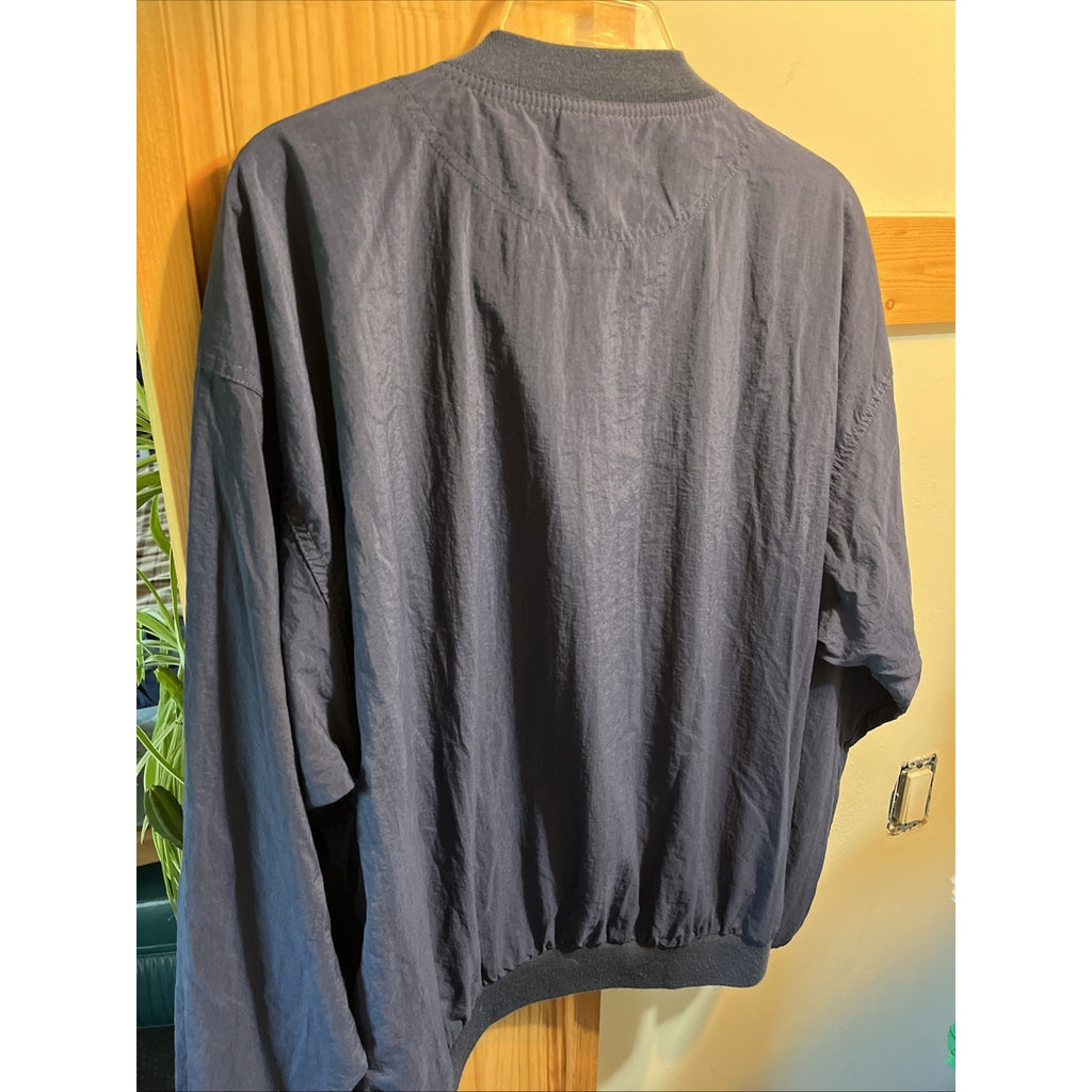 Vintage Munsingwear Celebrate 2000 L Navy Sweatshirt Pullover Golf Windbreaker