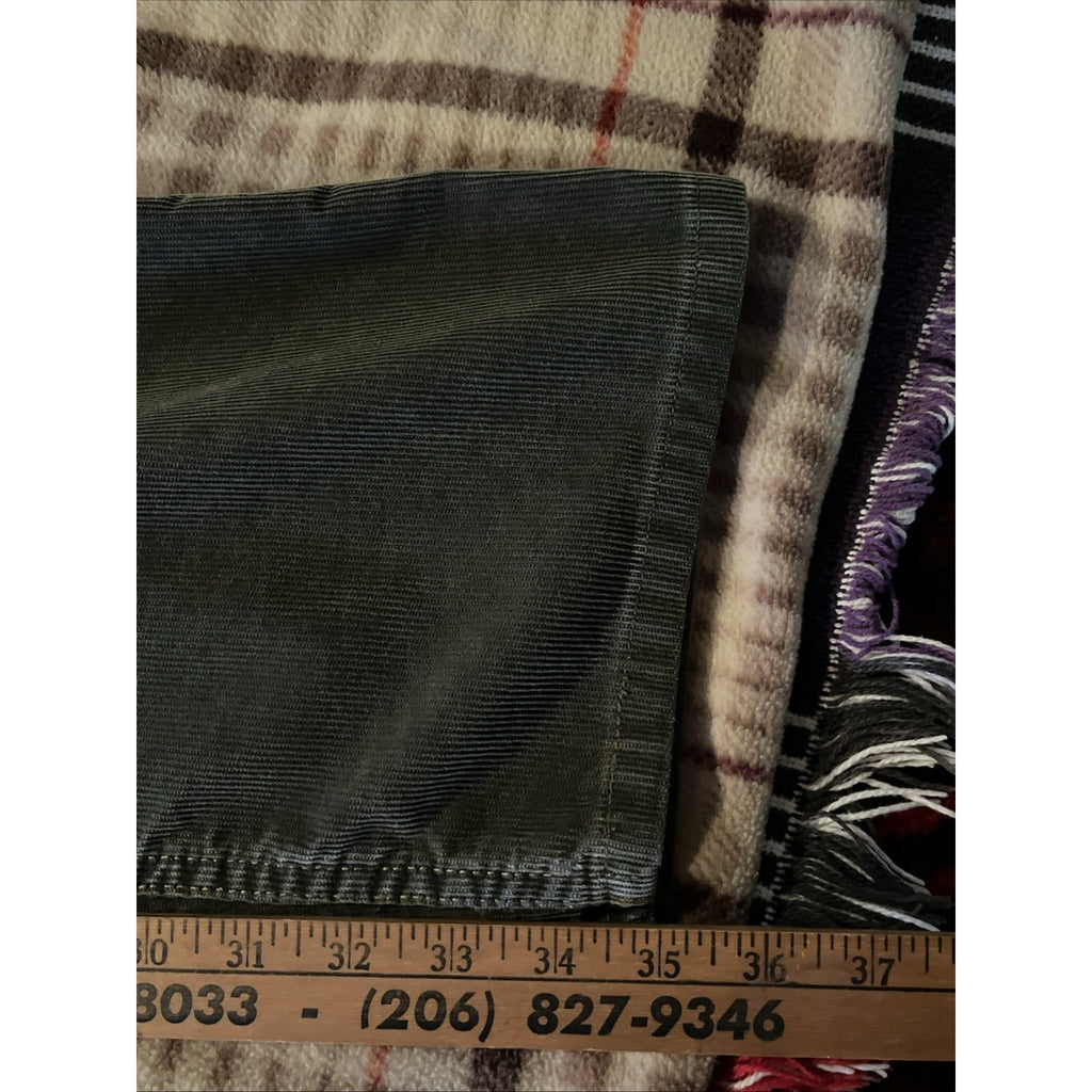 VTG Levi's 559 Relaxed Straight Corduroy Pants Mens 35x35 Olive Green 5 Pocket