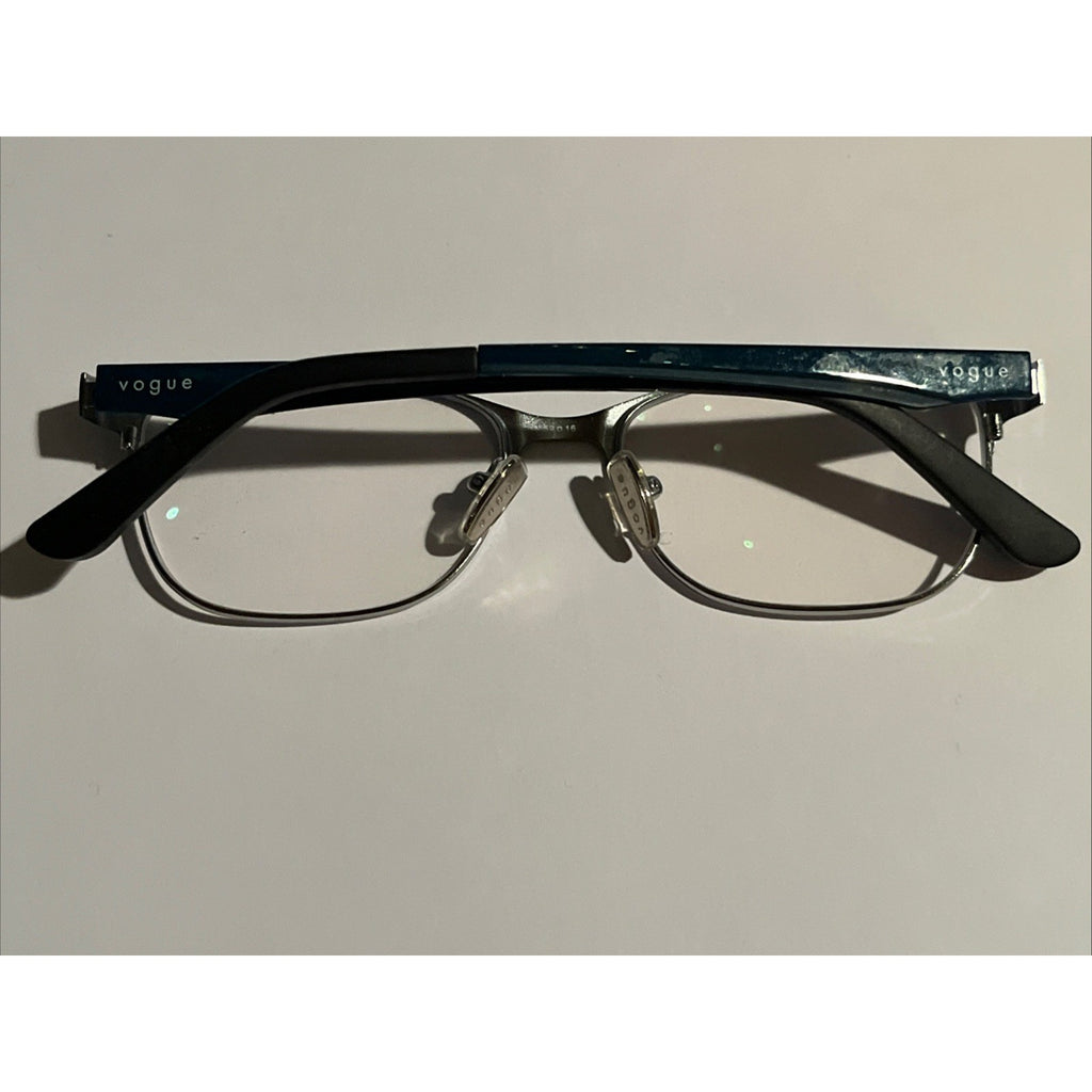 Vogue Eyewear VO 3940 5068 Teal Silver Cat Eye Glasses Frames 52-16-140 Womens