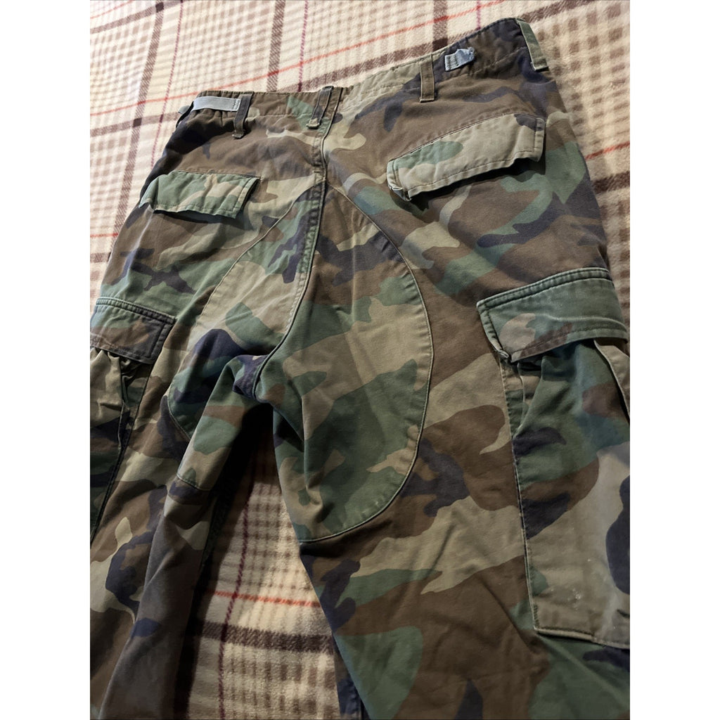 Vintage Woodland BDU CAMO Combat Military Fatigue Pants Men’s 32x32 Camoflauge