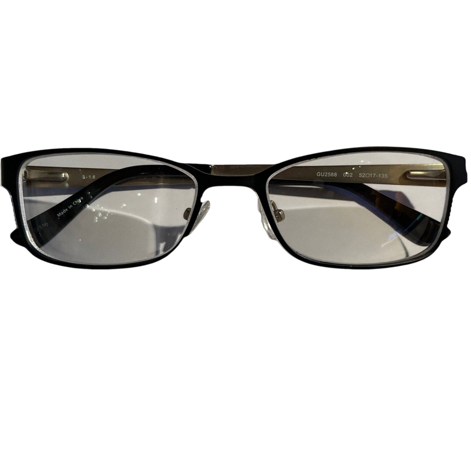 GUESS GU2568 002 Black Eyeglasses Frame 52-17-135 FRAMES ONLY