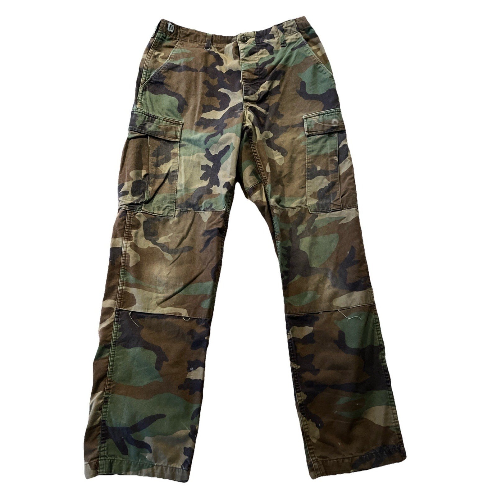 Vintage Woodland BDU CAMO Combat Military Fatigue Pants Men’s 32x32 Camoflauge