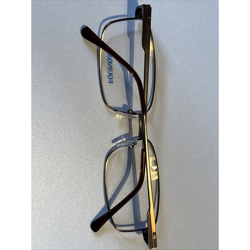 Equinox EQ230 Brown 58-16-145 Metal Full Rim Eyeglasses FZ06 Frames Only