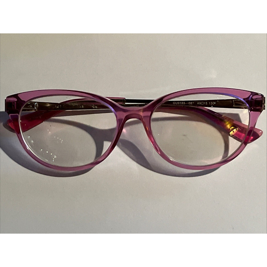 GUESS GU9185 081 Crystal Pink Womens Optical Eyeglasses 49-15-130 FRAMES ONLY