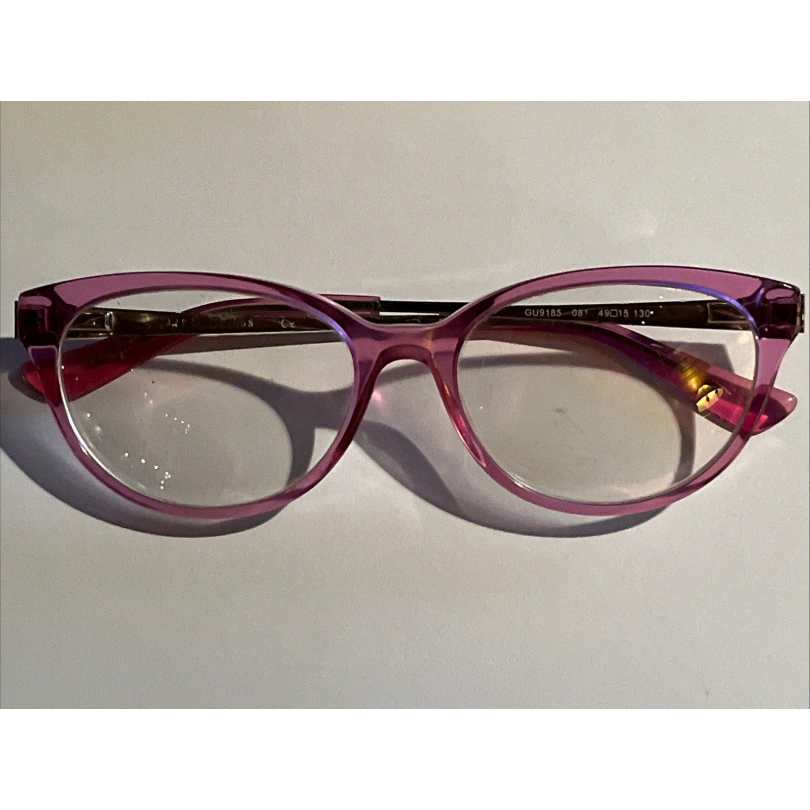 GUESS GU9185 081 Crystal Pink Womens Optical Eyeglasses 49-15-130 FRAMES ONLY