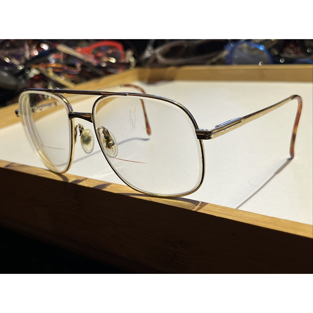 Executive Gold Eyewear Vintage 56-20-145 Aviator Metal RARE Frames Only