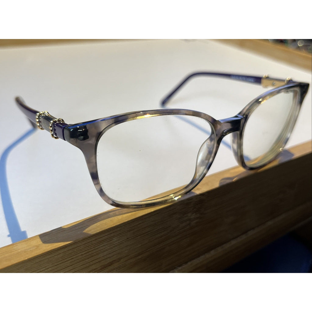 LILLY PULITZER LANTANA FG GREY PURPLE GOLD Auth Eyeglasses 51-16-135 Frames Only