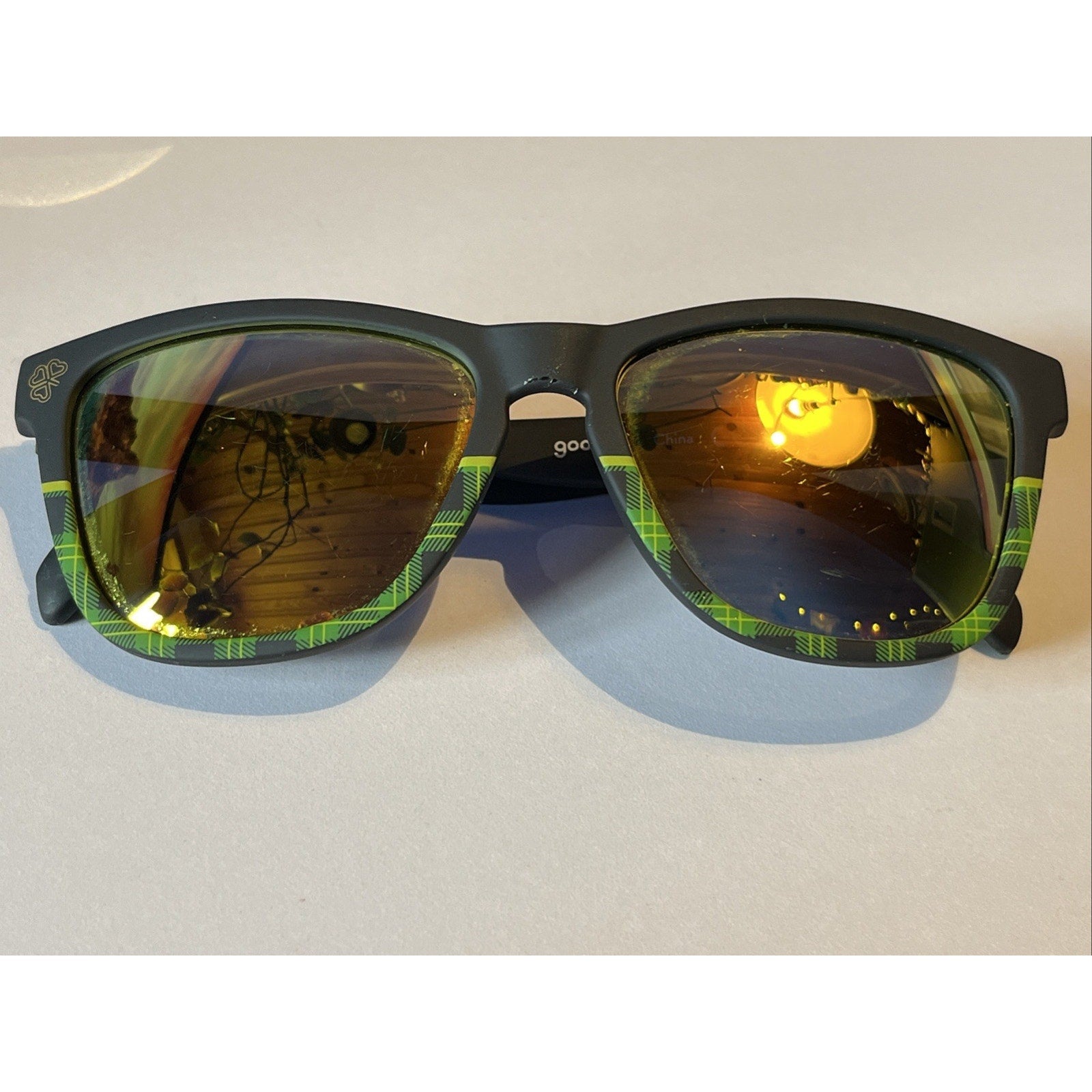 Goodr Clash of the Tartans OG Frame Polarized Lens Sunglasses St. Patrick's Day