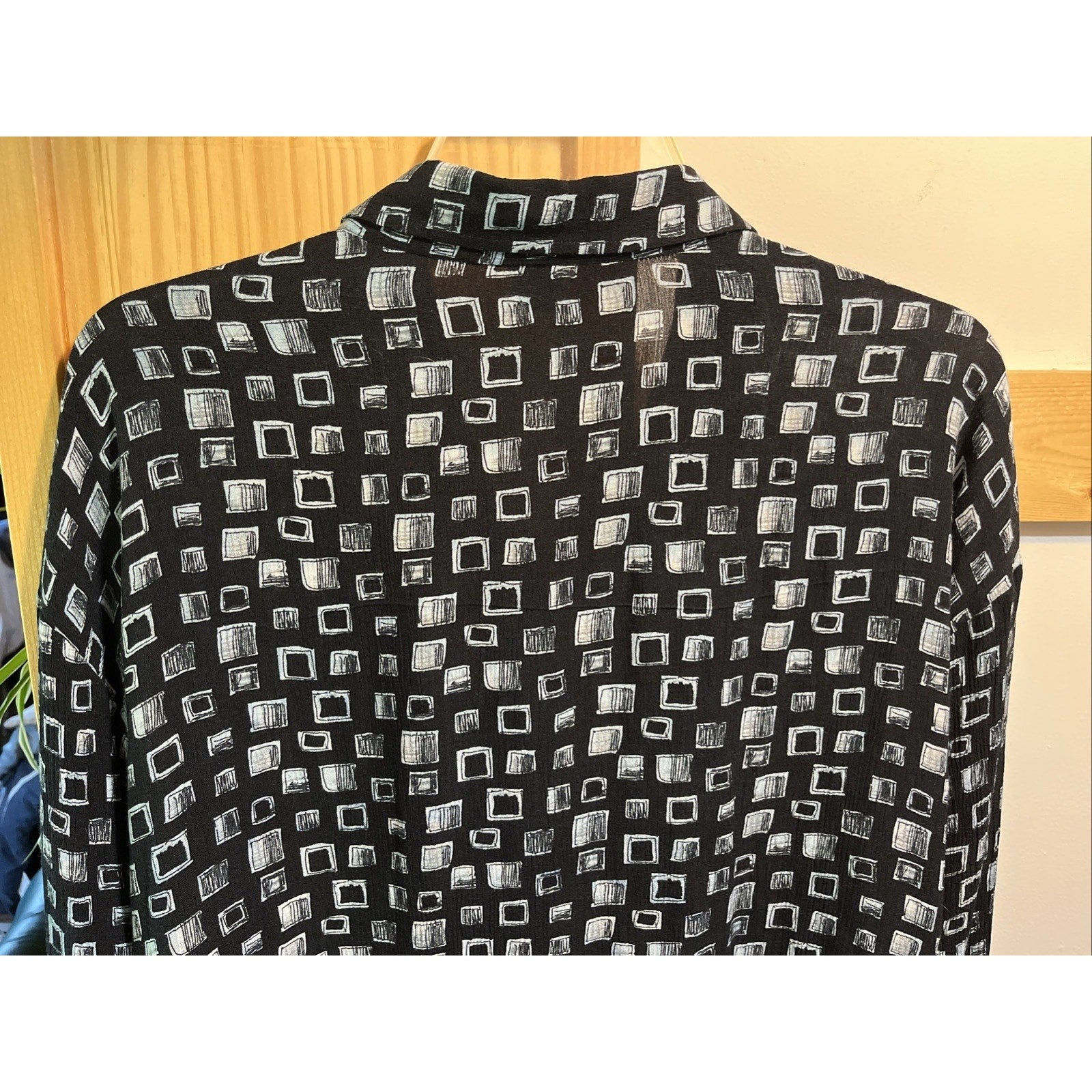 Pronto Uomo Firenze Vintage Men’s Nylon Shirt XL 54 Black LS Button Up Disco