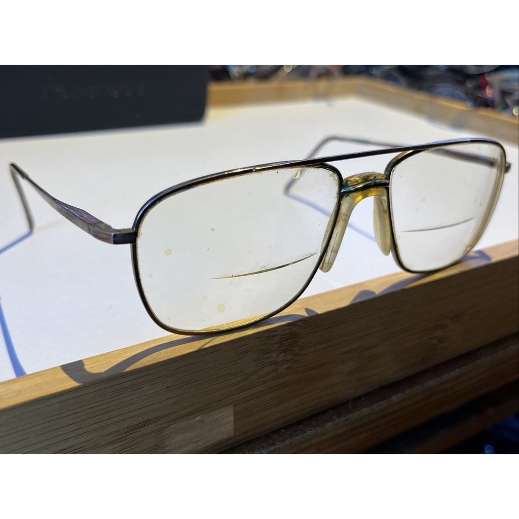 Morel Eyewear Vintage Eyeglasses 56-16-145 France Metal Aviator Frames Only