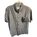 Hurley Button Down Shirt Dark Gray Chambray Asphalt Streetwear Men's Size XL