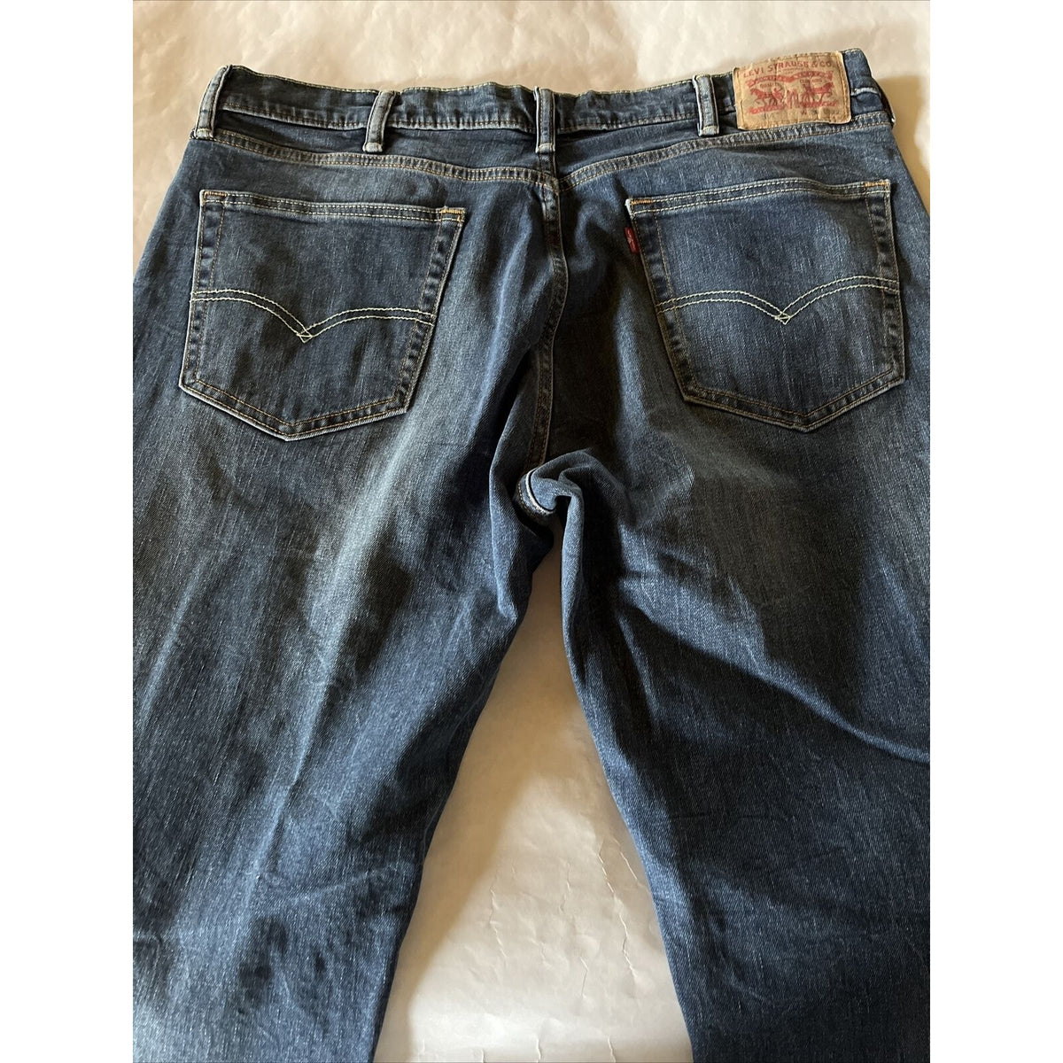Levi's 514 Jeans Men's 38x32 Blue Denim Y2K Western Outdoor Cotton Travel EUC
