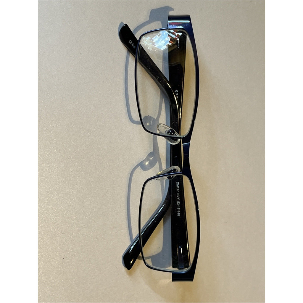 OPTIKA Eyewear OM-117 NVY Eyeglasses Blue Unisex Glasses 53-17-140 Frames Only