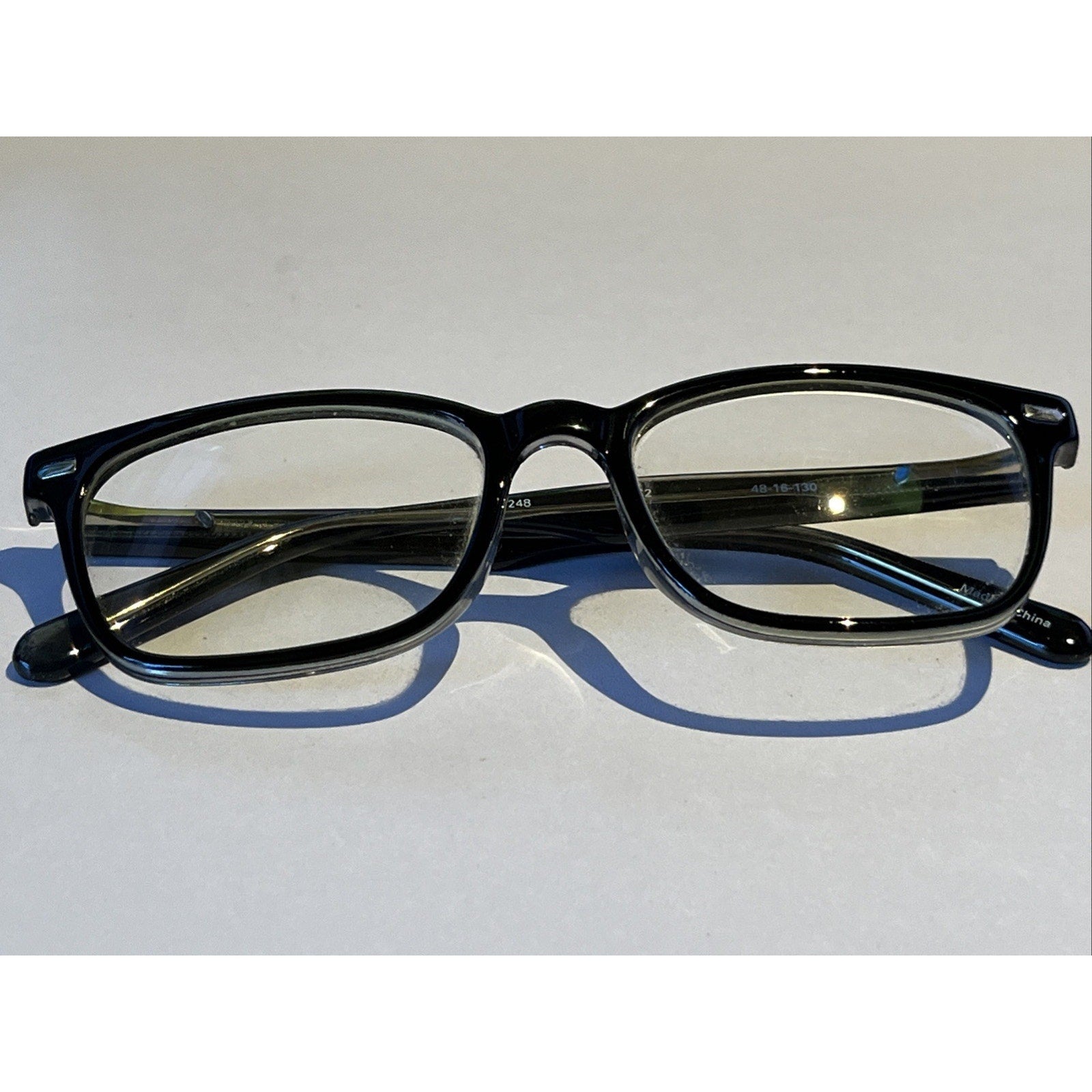 ELEMENTS EUROPA EL-248 C2 Black Unisex Square Full Rim Eyeglasses 48-16-130