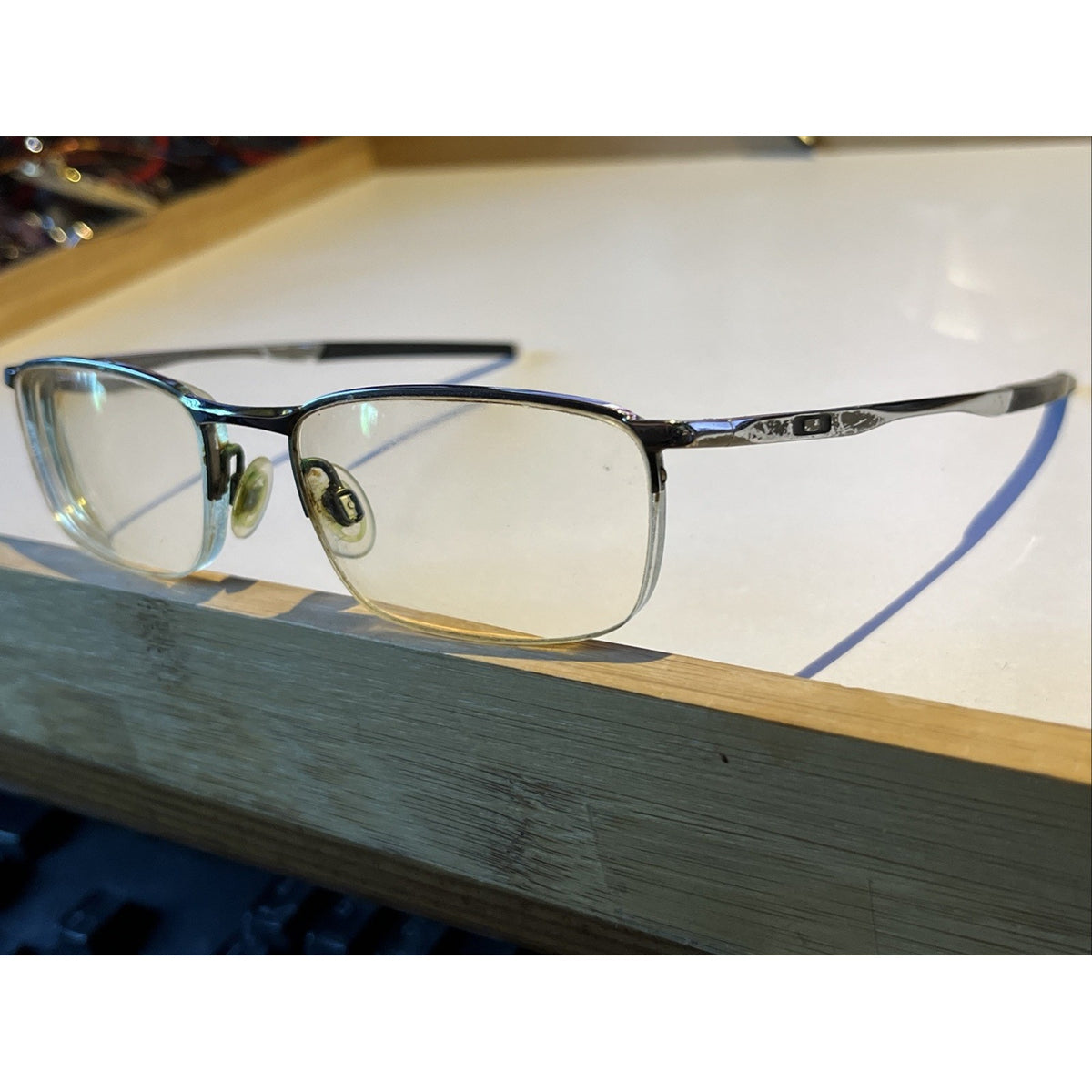 Oakley Barrelhouse 0.5 Pewter Eyeglasses OX3174-0253 53-18-139 Half Frames Only