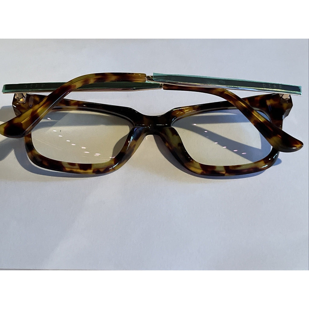 DIFF EYEWEAR BELLA XS AB-CL163 Eyeglass Frames 50-17-142 Brown Tortoise Glasses