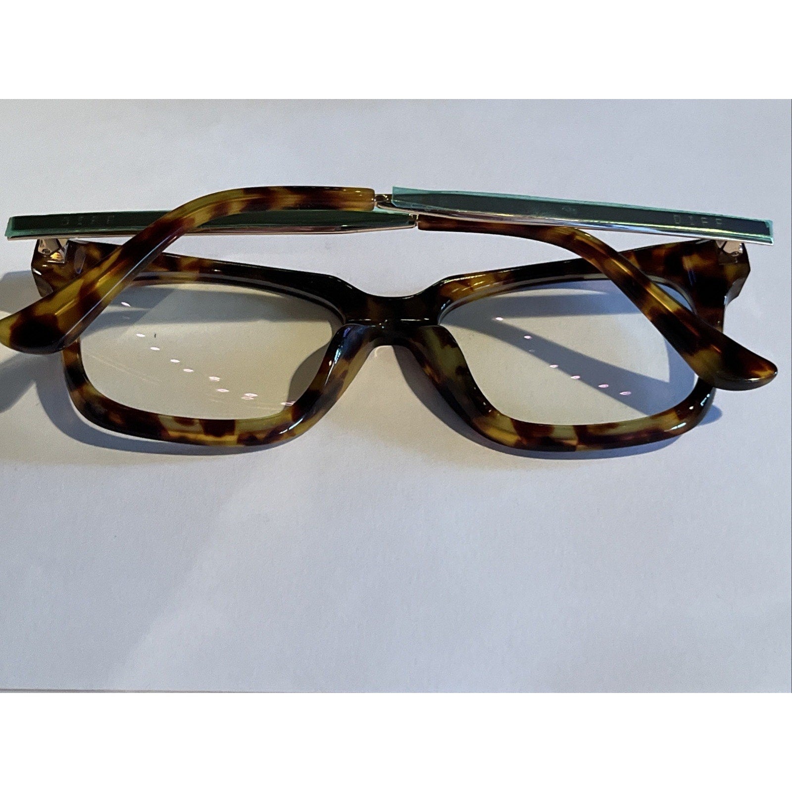 DIFF EYEWEAR BELLA XS AB-CL163 Eyeglass Frames 50-17-142 Brown Tortoise Glasses