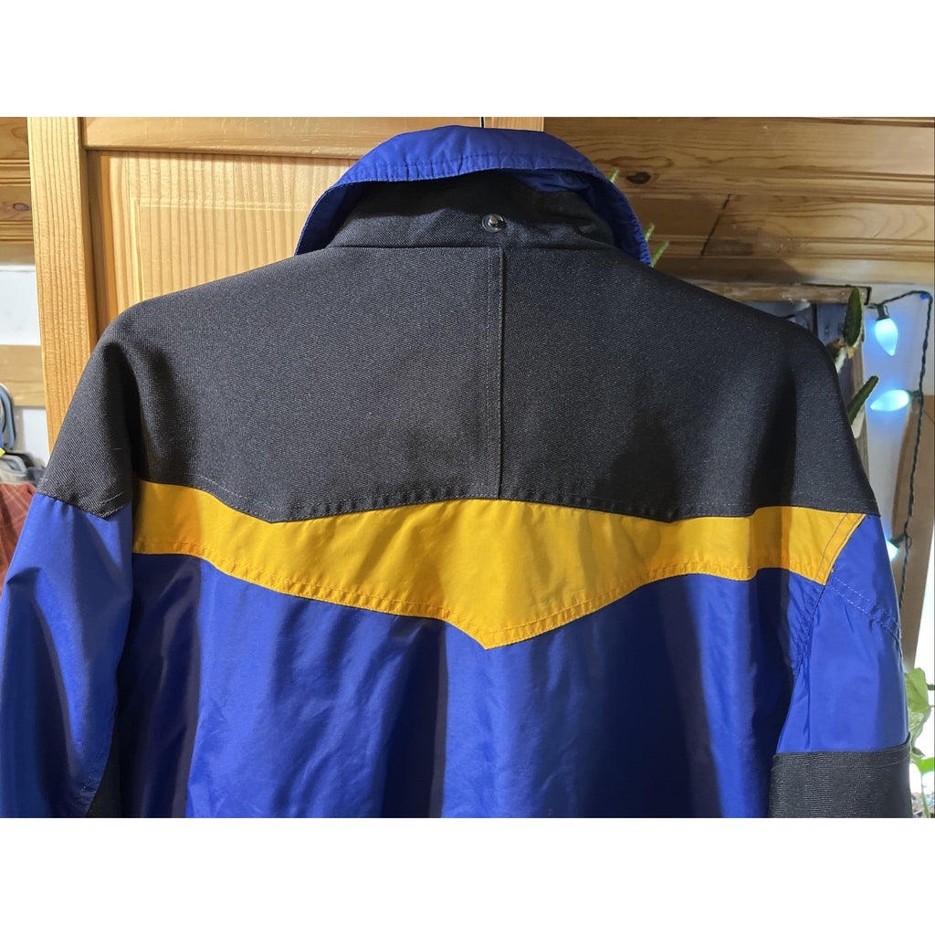 Columbia Mens M Blue Shell Jacket Ski Snow board Rain Winter Coat Boulder Ridge