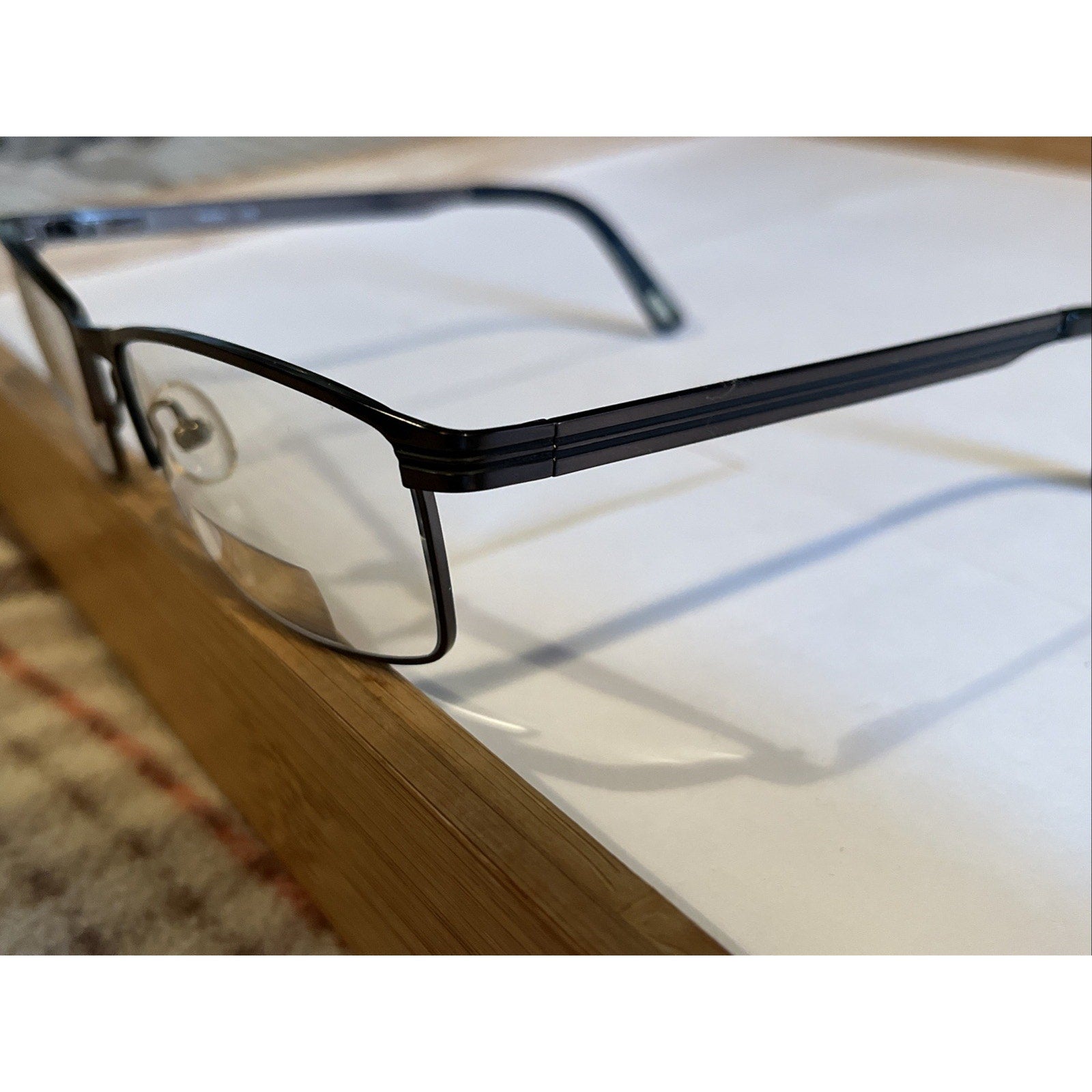 TIMEX EYEWEAR L056 Silver BLACK 56-17-145 FLEX HINGE EYEGLASSES TD82
