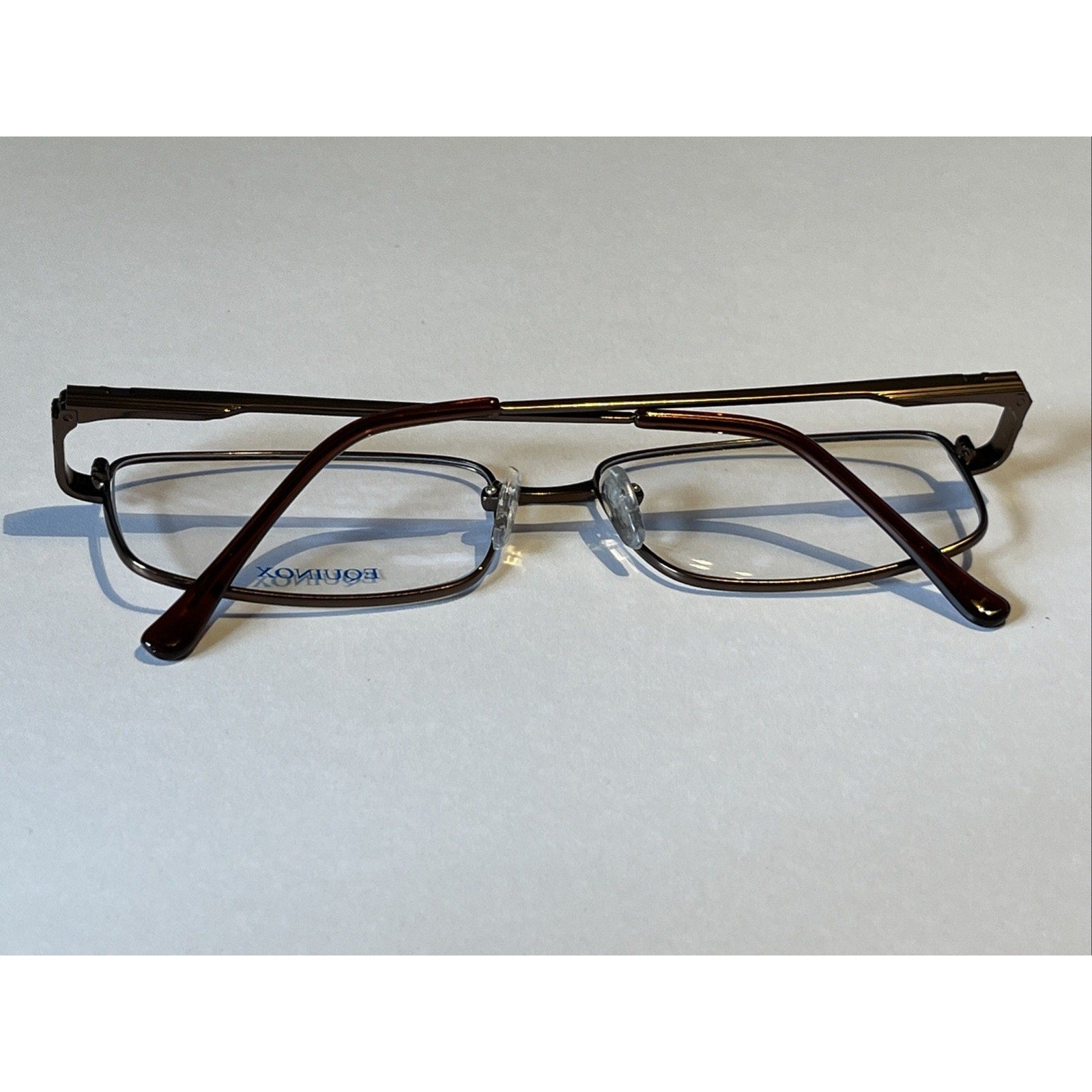 Equinox EQ230 Brown 58-16-145 Metal Full Rim Eyeglasses FZ06 Frames Only