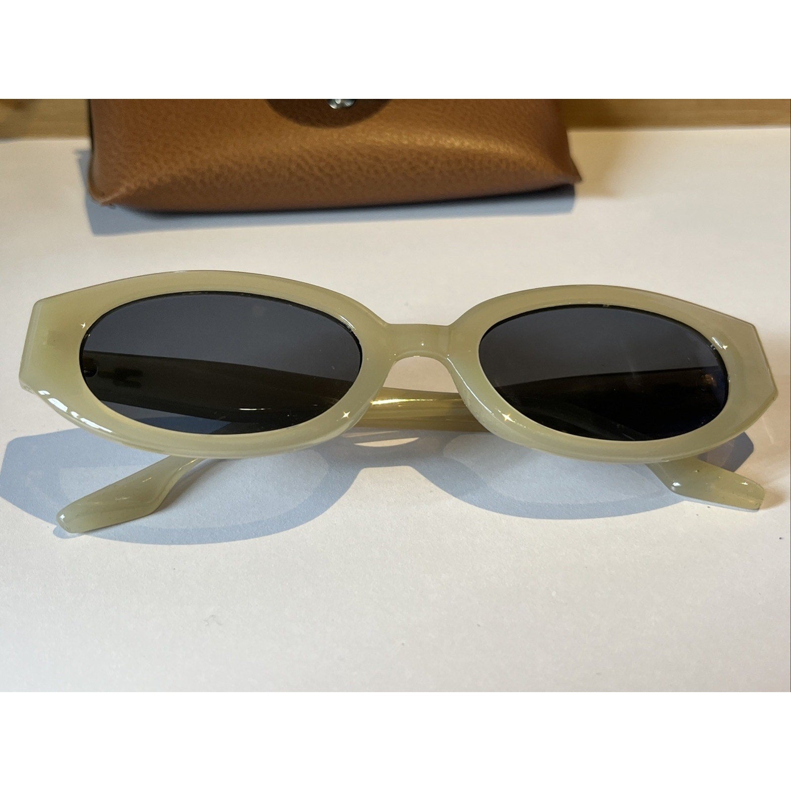 Arvo Sunglasses Gray Muted Khaki Frames Unisex Shades Mens Womens Made In USA