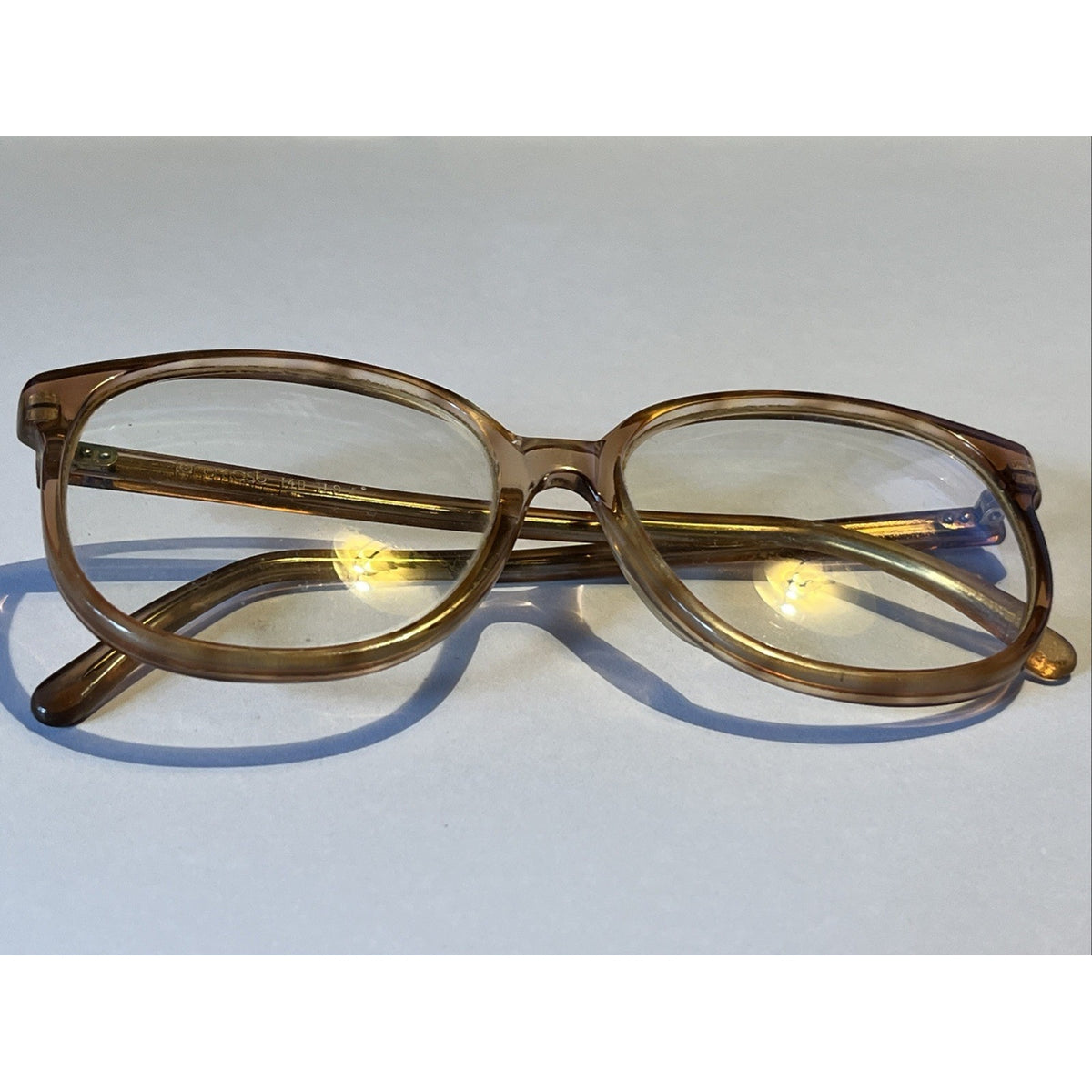 Vintage Foremost Eyeglasses 55-15-140 Made in USA Brown Tortoise Frames Only