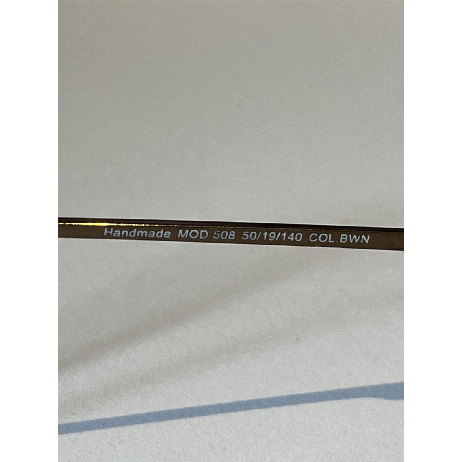 Saki Eyewear Mod 508 Eyeglasses Col. BWN Brown Frame 50-19-140 Handmade Japan